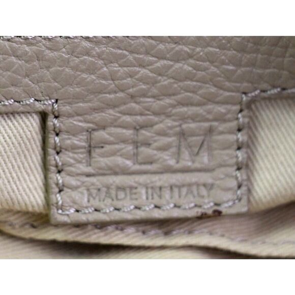 LRG FEM BEIGE TAUPE GENUINE LEATHER FLAP SHOULDER BAG X-BODY HANDBAG HOBO PURSE - Picture 12 of 16